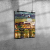 Rome Italy Art Poster Painting 11" x 14"