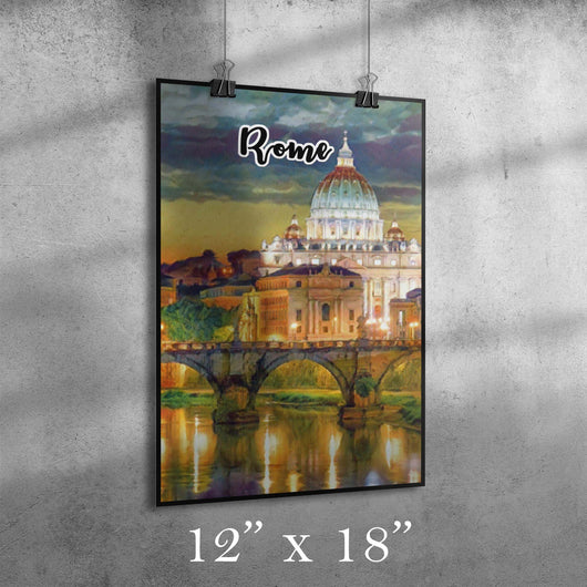 Rome Italy Art Poster P S I Love Italy