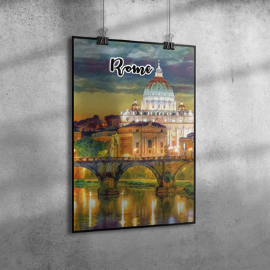 Rome Italy Art Poster Painting 12