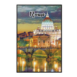 Rome Italy Art Poster Painting 12" x 18"