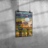 Rome Italy Art Poster Painting 8" x 12"