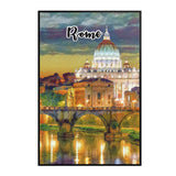 Rome Italy Art Poster Painting 8" x 12"