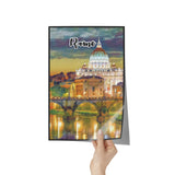 Rome Italy Art Poster Painting 8" x 12"
