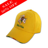 Sicilia Flag Baseball Cap Yellow - SALE