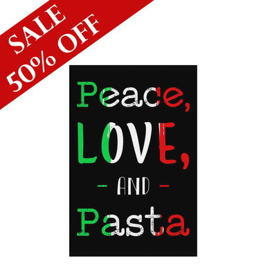 Peace Love Pasta Canvas Wall Art Portrait - SALE