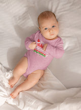 Santa Nonna Long Sleeve Baby Onesie