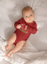 Santa Nonna Long Sleeve Baby Onesie