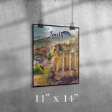 Sicily Italy Art Poster