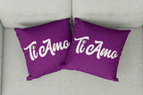 Ti Amo Decorative Throw Pillow Set (Pillow Cover and Insert)