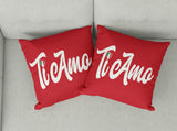 Ti Amo Decorative Throw Pillow Set (Pillow Cover and Insert)