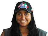 US / Italia Flags Baseball Cap in Black