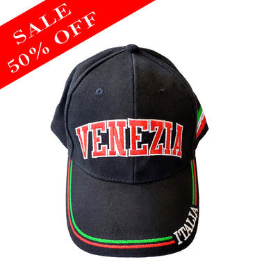 Venezia Black Baseball Cap - SALE