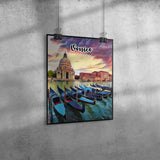 Venice Italy Art Poster Painting 11" x 14"