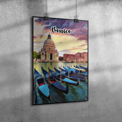 Venice Italy Art Poster Painting 12