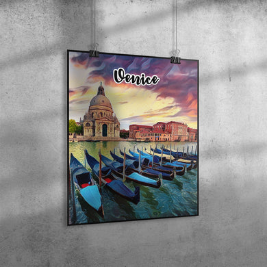 Venice Italy Art Poster Painting 16