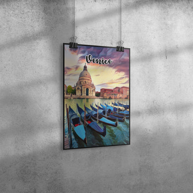 Venice Italy Art Poster Painting 8