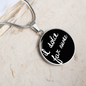 Italian Sweetness of Doing Nothing with Circle Pendant Necklace
