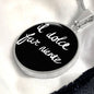 Italian Sweetness of Doing Nothing with Circle Pendant Necklace