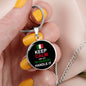 Let The Italian Girl Handle It With Circle Pendant Necklace