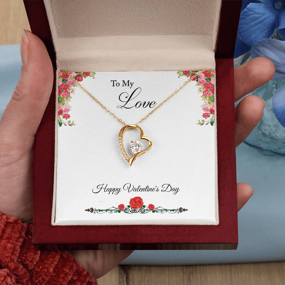 Forever Love Necklace to Sweetheart on Valentines Day