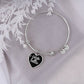 Ciao Bella with Heart Charm Bangle in Black