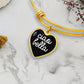 Ciao Bella with Heart Charm Bangle in Black