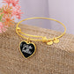 Ciao Bella with Heart Charm Bangle in Black