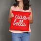 Ciao Bella Throw Pillow Cover with Insert - Red (SO)