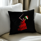 Italian Woman Warrior Throw Pillow with Insert - Decorative Set