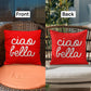 Ciao Bella Throw Pillow Cover with Insert - Red (SO)