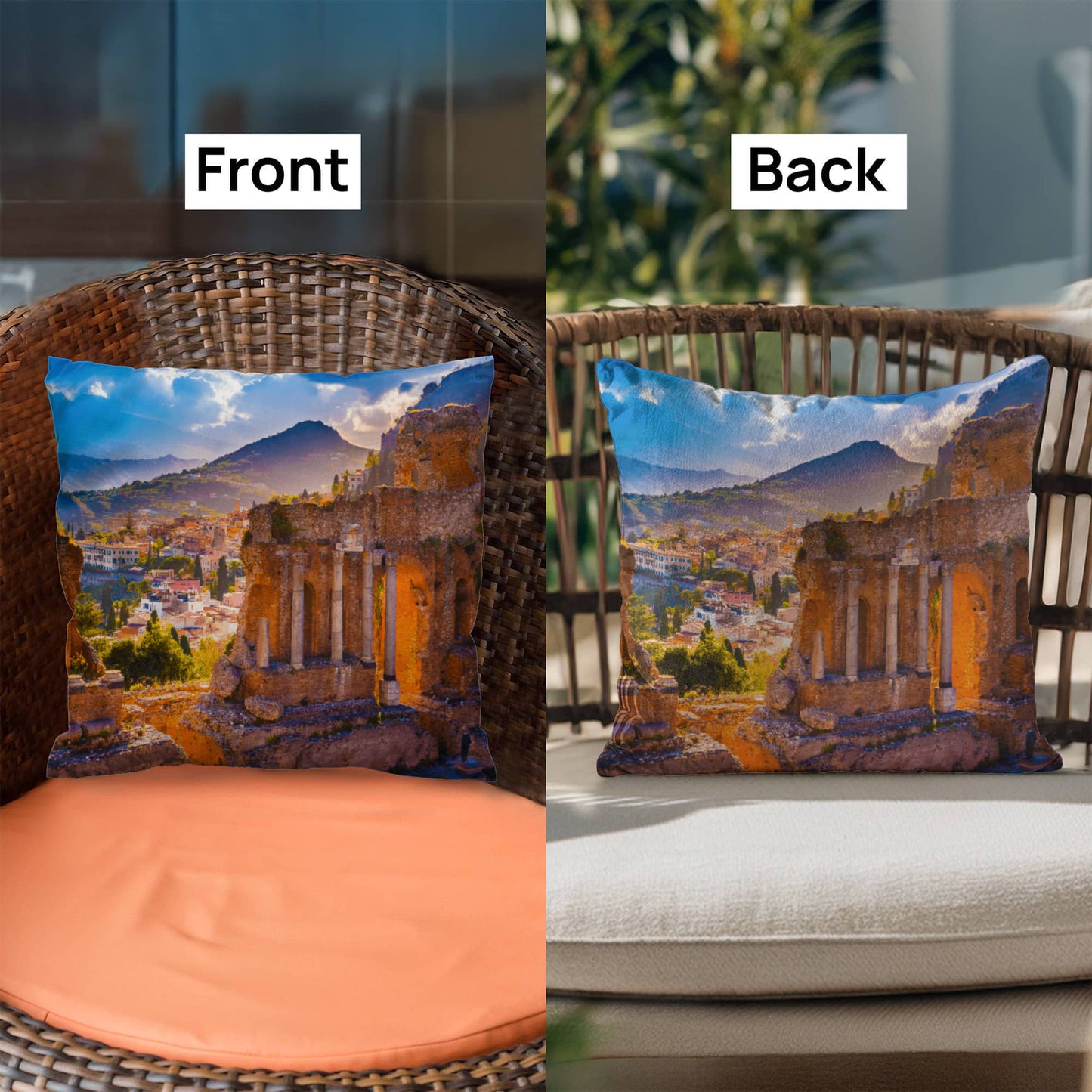 Sicily Throw Pillow Cover with Insert - SO