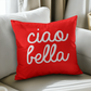 Ciao Bella Throw Pillow Cover with Insert - Red (SO)