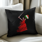Italian Woman Warrior Throw Pillow with Insert - Decorative Set