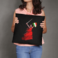 Italian Woman Warrior Throw Pillow with Insert - Decorative Set