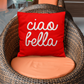 Ciao Bella Throw Pillow Cover with Insert - Red (SO)