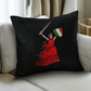 Italian Woman Warrior Throw Pillow with Insert - Decorative Set