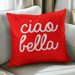Ciao Bella Throw Pillow Cover with Insert - Red (SO)