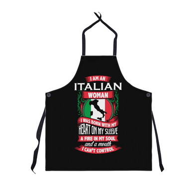 Italian Woman Apron – Bold, Fiery, and Unapologetically Authentic