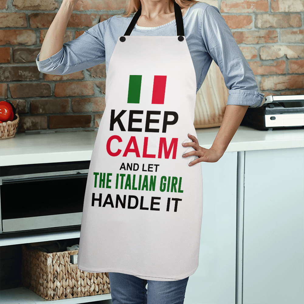 Let The Italian Girl Handle It Apron Version II