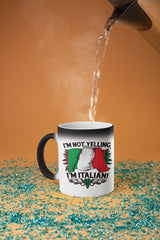 Not Yelling Italian Color Changing Mug