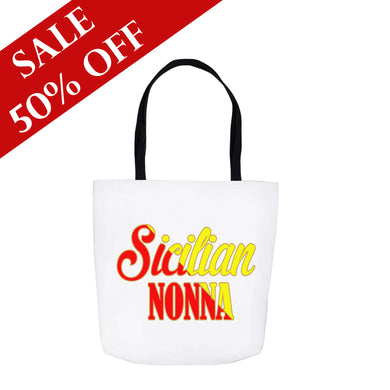 Sicilian Nonna Tote Bag White - SALE