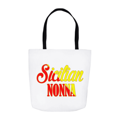 Sicilian Nonna Tote Bag - White