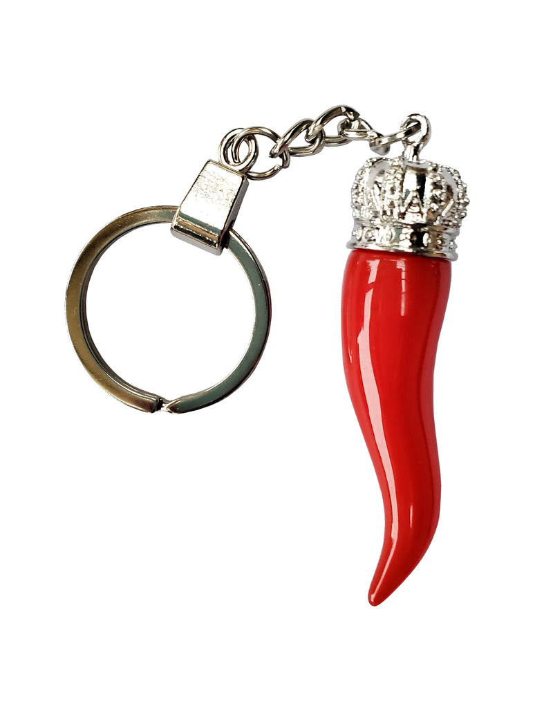 Italian Horn Keychain - Red with Silver Chain – P.S. I Love Italy