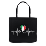 Italian Lifeline Tote Bag - Black
