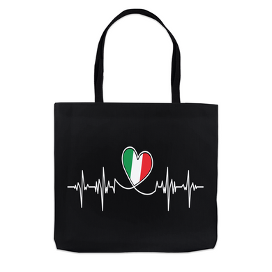 Italian Lifeline Tote Bag - Black