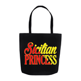 Sicilian Princess Tote Bag - Black