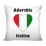 Adorable Italian Decorative Pillow Set with Pillow Insert and Cover