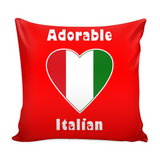 Adorable Italian Decorative Pillow Set with Pillow Insert and Cover