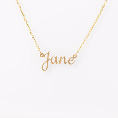 Custom Name Necklace in Personalized Script