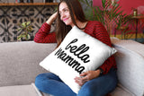 Bella Mamma Decorative Throw Pillow Set (Pillow Cover and Insert)